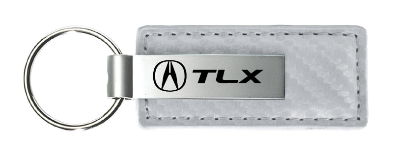 Acura TLX Carbon Fiber Leather Key Fob - White