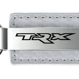 Ram TRX Carbon Fiber Leather Key Fob - White