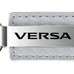 Nissan Versa Carbon Fiber Leather Key Fob - White