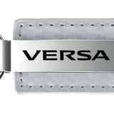 Nissan Versa Carbon Fiber Leather Key Fob - White
