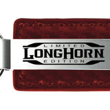 Ram Longhorn Limited Edition CF Leather Key Fob - Burgundy