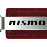 Nissan Nismo Carbon Fiber Leather Key Fob - Burgundy