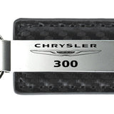 Chrysler 300 Carbon Fiber Leather Key Fob - Gun Metal