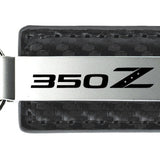 Nissan 350Z Carbon Fiber Leather Key Fob - Gun Metal
