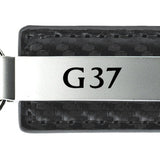 Infiniti G37 Carbon Fiber Leather Key Fob - Gun Metal