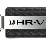 Honda HR-V Carbon Fiber Leather Key Fob - Gun Metal