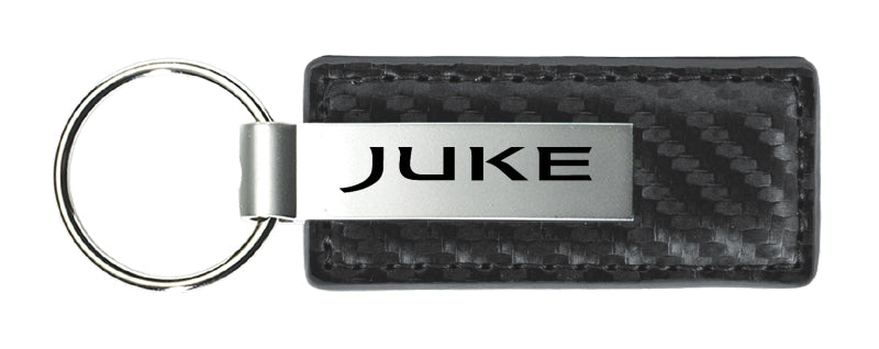 Nissan Juke Carbon Fiber Leather Key Fob - Gun Metal