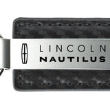 Lincoln Nautilus Carbon Fiber Leather Key Fob - Gun Metal