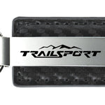 Honda TrailSport Carbon Fiber Leather Key Fob - Gun Metal