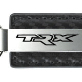 Ram TRX Carbon Fiber Leather Key Fob - Gun Metal