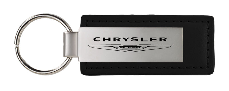 Chrysler Leather Key Fob - Black