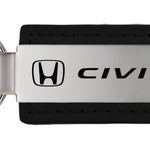 Honda Civic Leather Key Fob - Black