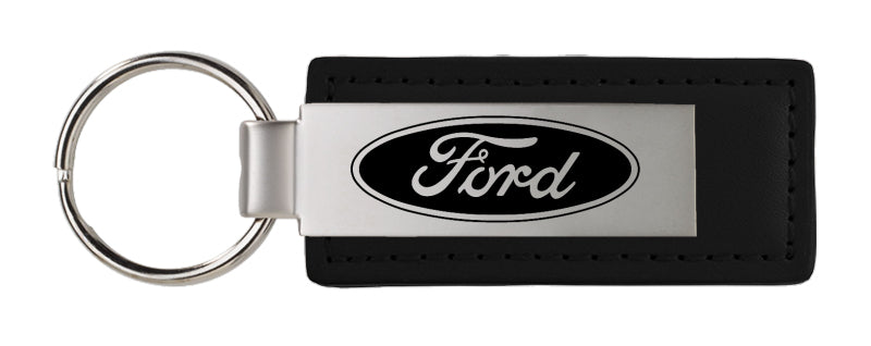 Ford Leather Key Fob - Black