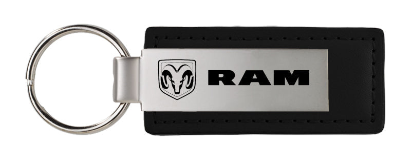 Ram Leather Key Fob - Black