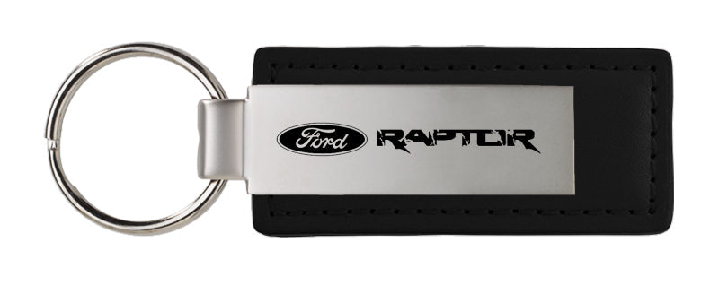 Ford Raptor Leather Key Fob - Black