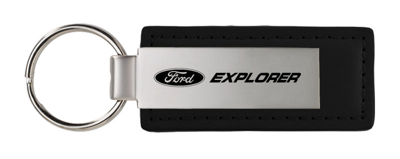 Ford Explorer Leather Key Fob - Black