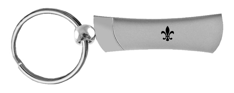 Novelty Fleur-De-Lis Blade Key Fob - Silver