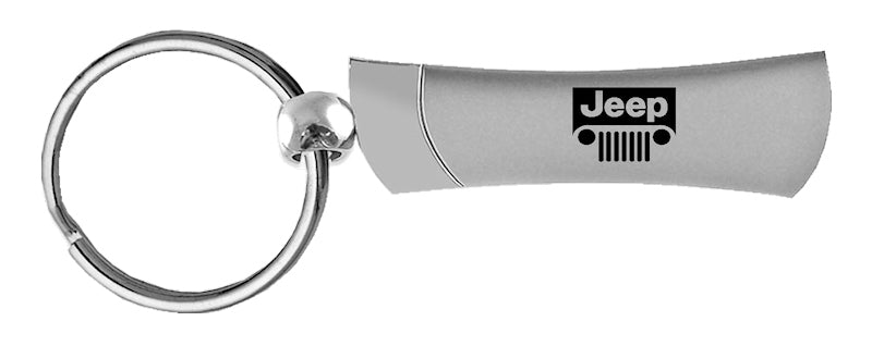 Jeep Grill Blade Key Fob - Silver