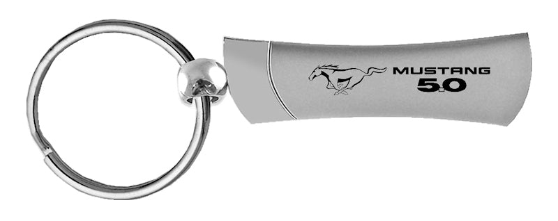 Mustang 5.0 Blade Key Fob - Silver