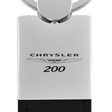 Chrysler 200 Duo Leather / Chrome Key Fob - Black