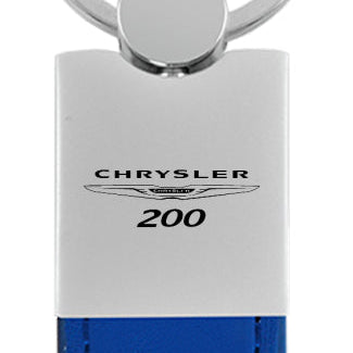 Chrysler 200 Duo Leather / Chrome Key Fob - Blue