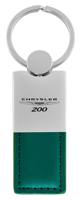 Chrysler 200 Duo Leather / Chrome Key Fob - Green