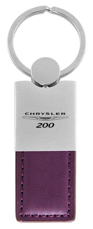 Chrysler 200 Duo Leather / Chrome Key Fob - Purple