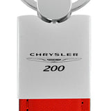 Chrysler 200 Duo Leather / Chrome Key Fob - Red