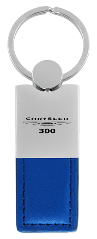 Chrysler 300 Duo Leather / Chrome Key Fob - Blue