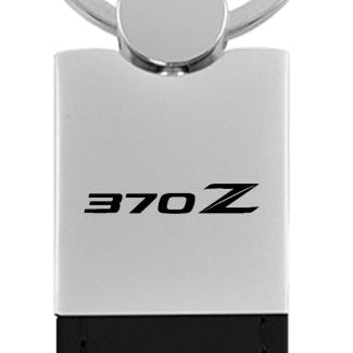 Nissan 370Z Duo Leather / Chrome Key Fob - Black