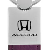 Honda Accord Duo Leather / Chrome Key Fob - Purple