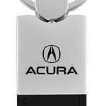 Acura Duo Leather / Chrome Key Fob - Black