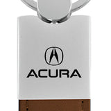 Acura Duo Leather / Chrome Key Fob - Brown