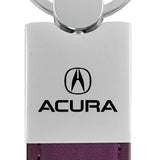 Acura Duo Leather / Chrome Key Fob - Purple