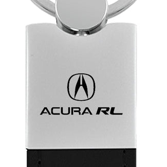 Acura RL Duo Leather / Chrome Key Fob - Black