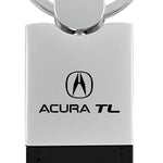 Acura TL Duo Leather / Chrome Key Fob - Black