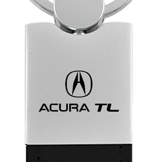 Acura TL Duo Leather / Chrome Key Fob - Black