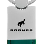 Ford Bronco 2020 Duo Leather / Chrome Key Fob - Green