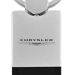 Chrysler Duo Leather / Chrome Key Fob - Black