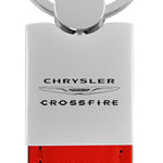 Chrysler Crossfire Duo Leather / Chrome Key Fob - Red