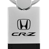 Honda CR-Z Duo Leather / Chrome Key Fob - Black