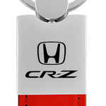 Honda CR-Z Duo Leather / Chrome Key Fob - Red