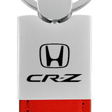 Honda CR-Z Duo Leather / Chrome Key Fob - Red