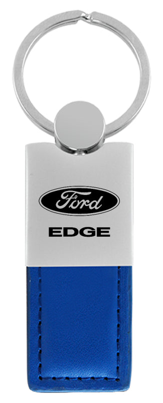 Ford Edge Duo Leather / Chrome Key Fob - Blue