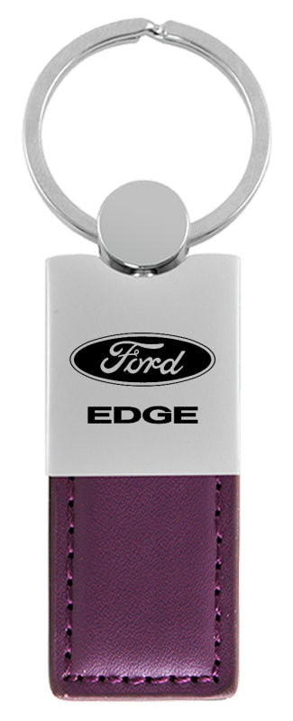 Ford Edge Duo Leather / Chrome Key Fob - Purple