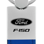 Ford F-150 Duo Leather / Chrome Key Fob - Blue