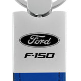 Ford F-150 Duo Leather / Chrome Key Fob - Blue