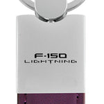 Ford F-150 Lightning Duo Leather / Chrome Key Fob - Purple