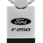 Ford F-250 Duo Leather / Chrome Key Fob - Black