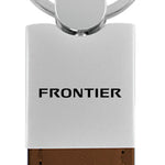 Nissan Frontier Duo Leather / Chrome Key Fob - Brown